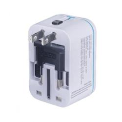 Adapter podróżny DONAU TRAVEL 205, szybkie ładowanie, biały