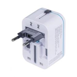 Adapter podróżny DONAU TRAVEL 205, szybkie ładowanie, biały