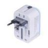 Adapter podróżny DONAU TRAVEL 205, szybkie ładowanie, biały