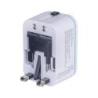 Adapter podróżny DONAU TRAVEL 205, szybkie ładowanie, biały