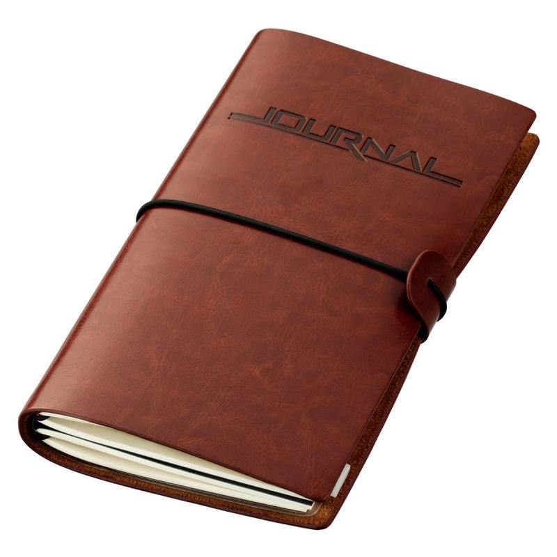Notatnik TROIKA Travel Journal, brązowy
