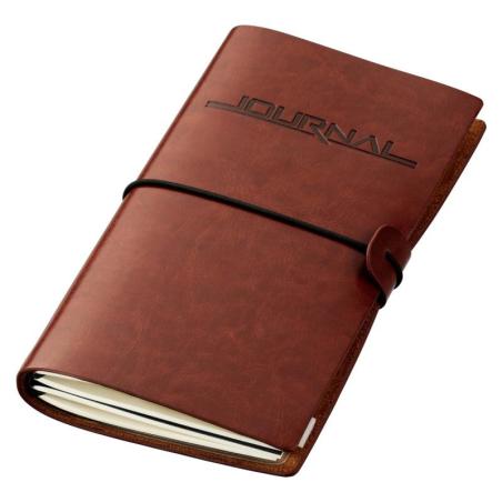 Notatnik TROIKA Travel Journal, brązowy