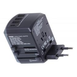 Adapter podróżny TROIKA World Travel, czarny