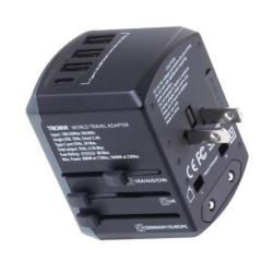 Adapter podróżny TROIKA World Travel, czarny