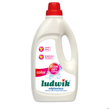 LUDWIK Odplamiacz tlenowy OXY system w żelu do tkanin kolorowych 1L