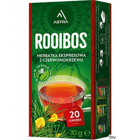 Herbata ASTRA rooibos czerwona 20 torebek