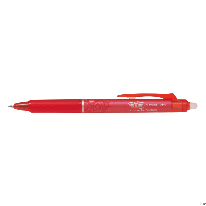 Pióro kulkowe Pilot FRIXION CLIKER czerwone 0,5 mm wymazywalne z tuszem Metamo