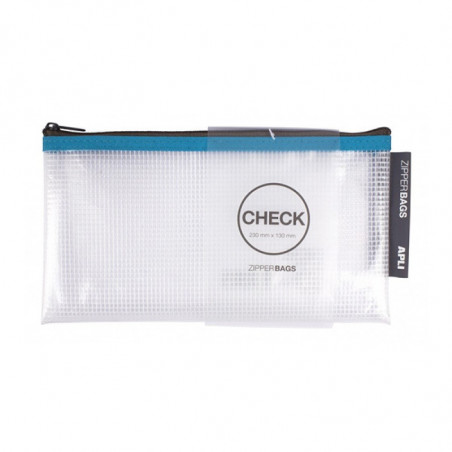 PAKIET Torebka APLI Zipper Bag, Check, 230x130 mm, mix kolorów