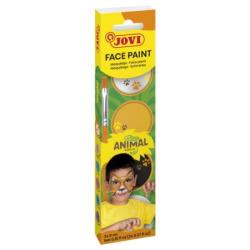 Farby do malowania twarzy JOVI Animal, 3x8ml, z pędzelkiem i gąbką, mix kolorów