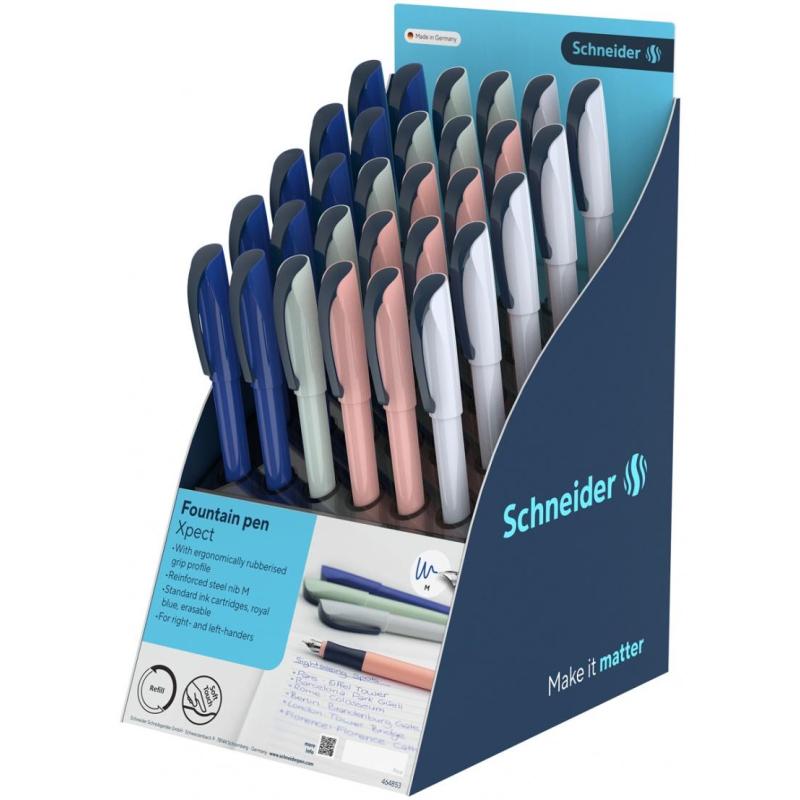 Display piór wiecznych SCHNEIDER Xpect, 30 szt, mix kolorów