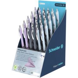 Display długopisów SCHNEIDER Slider Rave Colour Edition, XB, 30 szt., mix kolorów