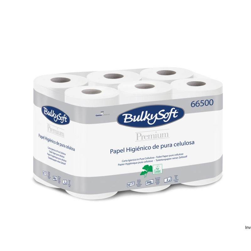 Papier toaletowy BulkySoft PREMIUM 2 warstwy 24m 96 rolek celuloza kolor biały