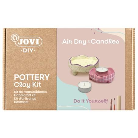 Zestaw do tworzenia ceramiki JOVI DIY, bez wypalania, świecznik
