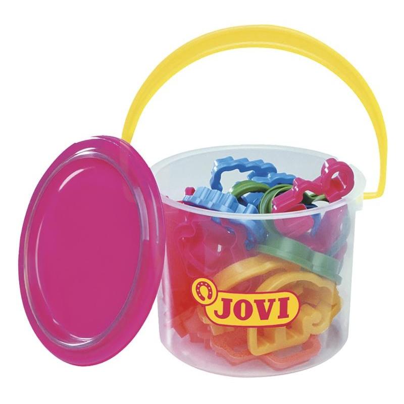 Wiaderko z foremkami do plasteliny JOVI, 24 szt., mix kolorów