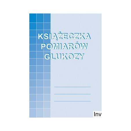 Książeczka pomiarów glukozy M-915-5 A6 32 strony Michalczyk i Prokop
