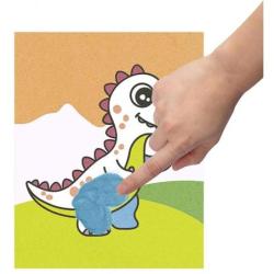 Zestaw do malowania piaskiem JOVI Play&Fun, dinozaury
