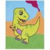 Zestaw do malowania piaskiem JOVI Play&Fun, dinozaury