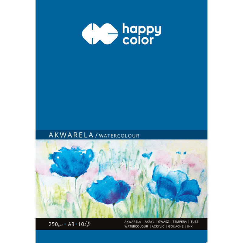 Blok akwarelowy A3 10 arkuszy 250 g Happy Color