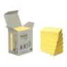 Karteczki samoprzylepne POST-IT Recycled Notes (653-1B), 38x51mm, 6x100 kart., żółte