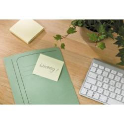 Karteczki samoprzylepne POST-IT Recycled Z-Notes(R330-1T), 76x76mm, 16x100 kart., żółty