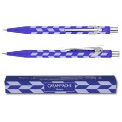Ołówek mechaniczny CARAN D'ACHE 844 Mosaic, 0,5mm, w pudełku, royal blue