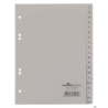 Durable Przekładki A5 A-Z PP szare 20 kartek 210 x 148 mm
