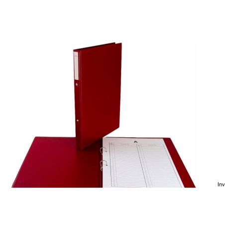 Teczka do akt osobowych A4 bordowa Biurfol z wkładem A, B, C, grzbiet 3 cm