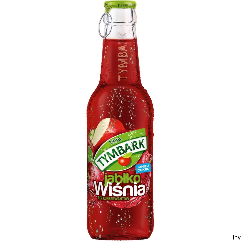 Sok TYMBARK Jabłko Wiśnia 250ml szklana butelka