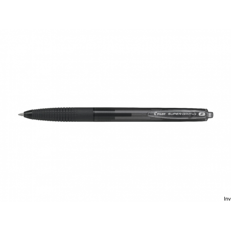 Długopis automatyczny olejowy Pilot Super Grip czarny z wymiennym wkładem, szerokość linii 0,22 mm