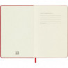 Notes MOLESKINE Classic M, 11,5x18 cm, w linie, twarda oprawa, scarlet red, 208 stron, czerwony
