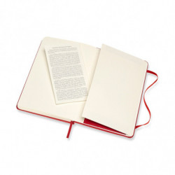 Notes MOLESKINE Classic M, 11,5x18 cm, w linie, twarda oprawa, scarlet red, 208 stron, czerwony