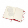 Notes MOLESKINE Classic M, 11,5x18 cm, w linie, twarda oprawa, scarlet red, 208 stron, czerwony