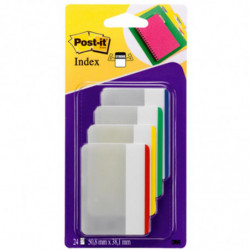 Zakładki indeksujące POST-IT do archiwizacji (686-F1), PP, proste, 50,8x38,1mm, 4x6 kart., mix kolorów