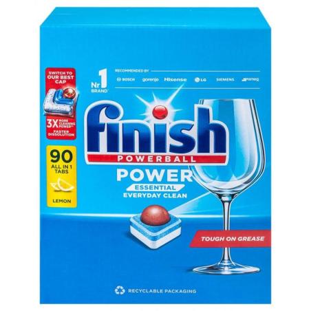 Tabletki do zmywarki FINISH Power Essential, 90szt., lemon