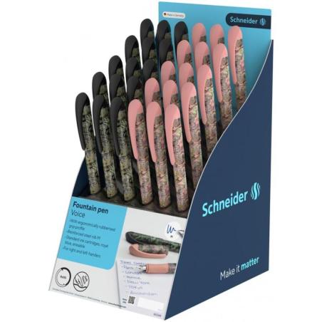Display piór wiecznych SCHNEIDER Voice, M, 30 szt., mix kolorów
