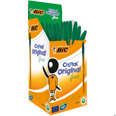 Długopis BIC Cristal Original Fine zielony 1 sztuka