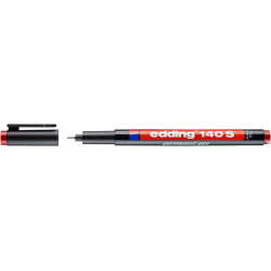Edding Foliopis 0,3 mm czerwony z okrągłą końcówką do folii prezentacyjnych