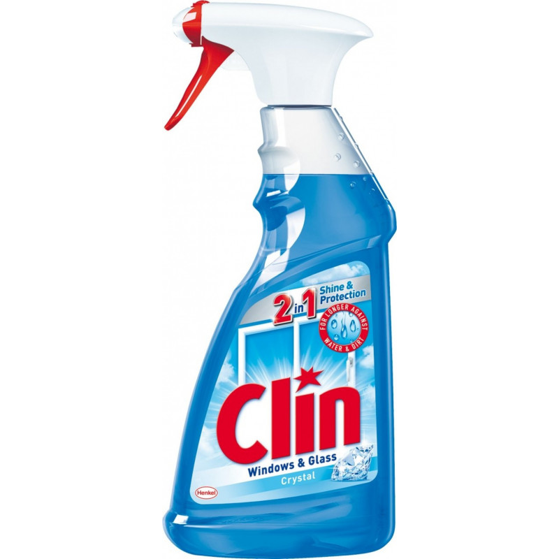 Płyn do mycia szyb CLIN Blue, pompka, 500ml