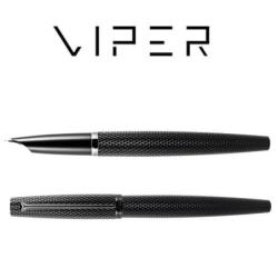 Pióro wieczne DIPLOMAT Viper, guilloche, F, czarne