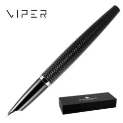 Pióro wieczne DIPLOMAT Viper, guilloche, F, czarne