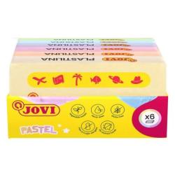 Zestaw plasteliny JOVI, 6x50g, mix kolorów pastelowych