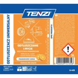 Uniwersalny preparat do usuwania tłuszczu TENZI, zapach pomarańczy, 5l
