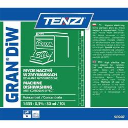 Płyn do mycia naczyń w zmywarkach TENZI, Gran Diw, 10l