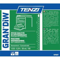 Płyn do mycia naczyń w zmywarkach TENZI, Gran Diw, 20l