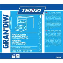 Plyn do mycia naczyń w zmywarkach TENZI, Gran Diw Blue, 20l