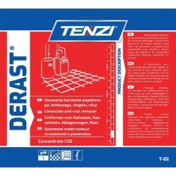 Koncentrat do usuwania śladów kamienia i rdzy TENZI, Derast, 10l