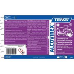 Płyn do dezynfekcji rąk, narzędzi, powierzchni TENZI, Alcovirex, 1l