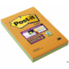 Post-It 3M Bloczek samoprzylepny Super Sticky XXL w linię 101x152mm, 3x45 sztuk, paleta bankok