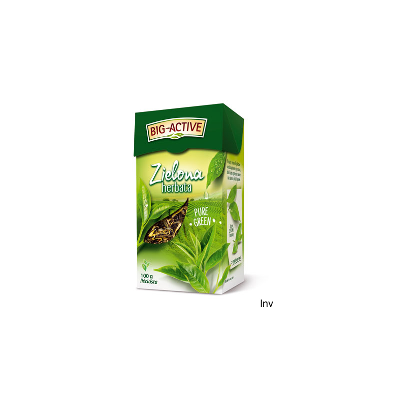 Herbata Big-Active Zielona PURE Liściasta 100g