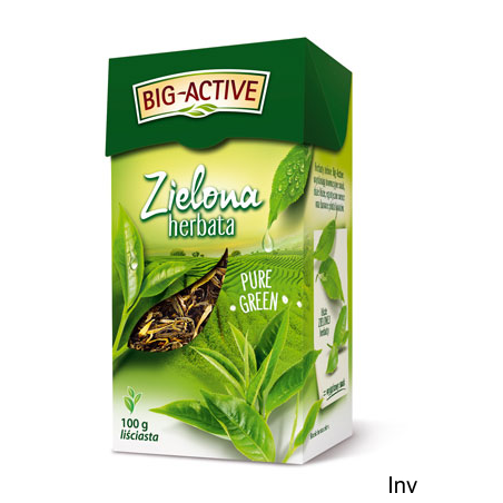 Herbata Big-Active Zielona PURE Liściasta 100g